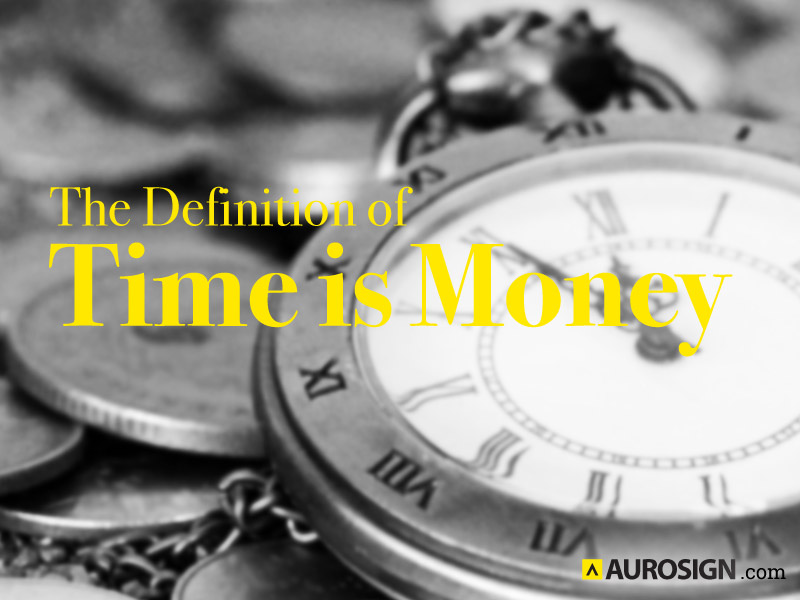 The Definition of Time is Money